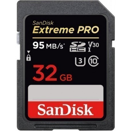 SanDisk atmiņas karte SDHC 32GB Extreme Pro 95MB/sek. V30