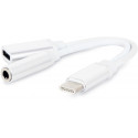 Gembird cable USB-C - 3.5mm, white