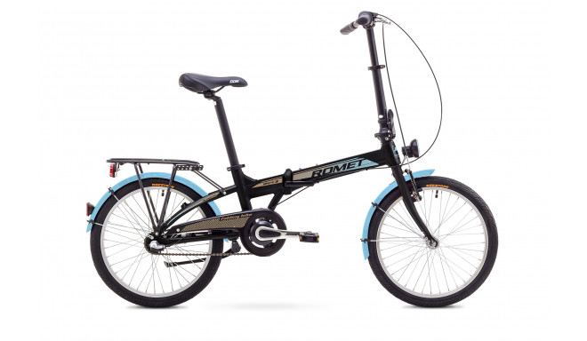 Adults city bicycle foldable 11 M WIGRY 3 black-blue