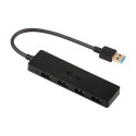 i-tec USB 3.0 Slim Passive HUB 4 Port black - U3HUB404