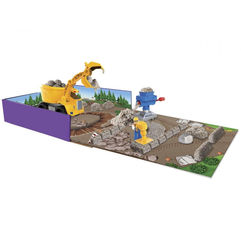 SPINMASTER 6033177 KINETIC SAND ROCK PLAYSET CANTIERE 
