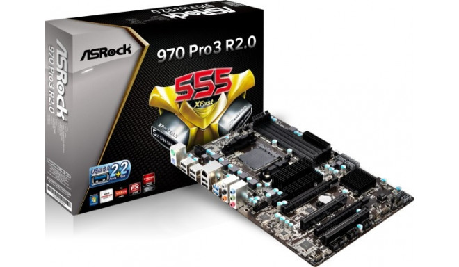 970 PRO3 R2.0 AMD3+ AMD970 4DDR3 RAID/USB3/GLAN ATX