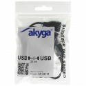 USB hub Akyga AK-AD-13 ( 4x USB 2.0 ; Black )