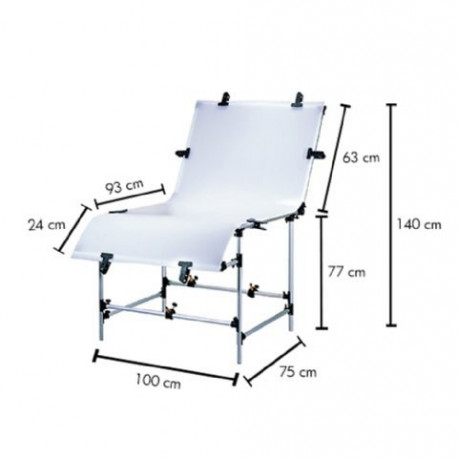 Linkstar photo table B-1020 100x200cm
