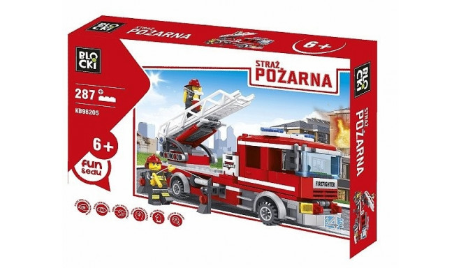 Blocks Fire brigade 287 pcs - Fire truck
