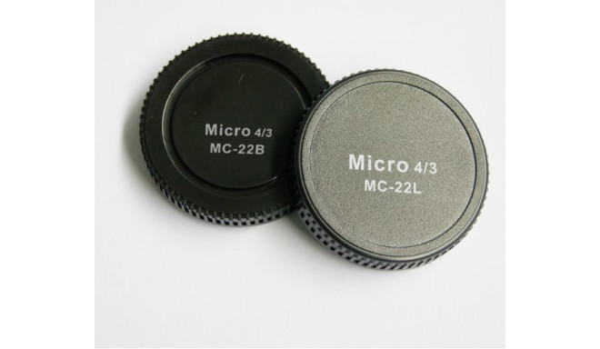 Pixel Lens Rear Cap MC-22B + Body Cap MC-22L for Micro Four Thirds