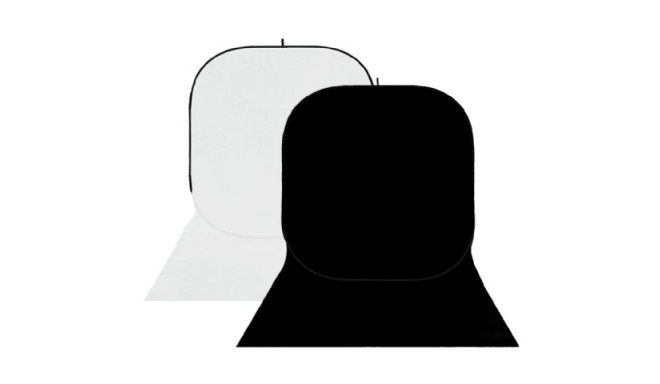 StudioKing Background Board BBT-01-20 White/Black 150x400 cm