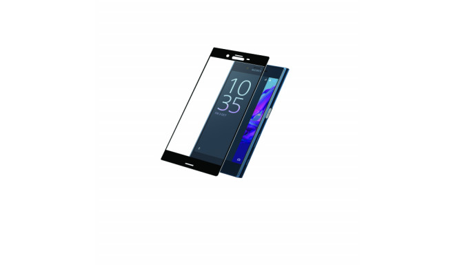 Ekraanikaitseklaas Sony Xperia XZ / XZs, kumera musta äärega, PanzerGlass