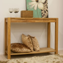 Side table CHICAGO 120x40xH86cm, wood: oak, color: natural, finish: oiled