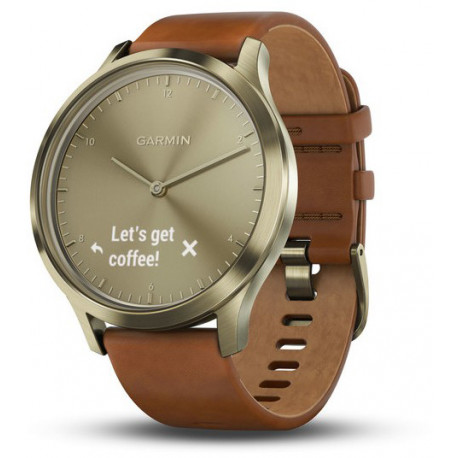 Garmin Vivomove HR Premium S/M, gold/leather