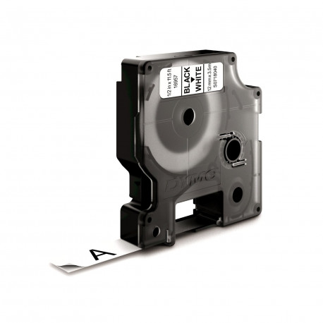 Dymo etiketirpinteri lint D1 12mm, must