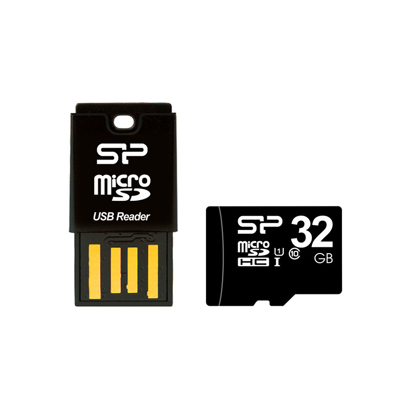 Silicon Power mälukaardilugeja Key USB + microSDHC 32GB mälukaart