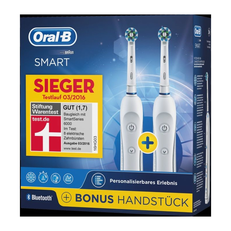 gemak Signaal aangrenzend Braun Oral-B PRO 6000 SmartSeries Duo-Pack - Electric toothbrushes -  Photopoint