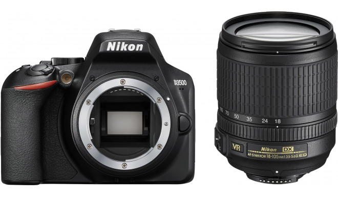 Nikon D3500 + 18-105 мм AF-S VR Kit, черный