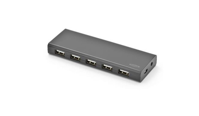 Ednet LogiLink USB hub 10-port USB 2.0 High Speed Active