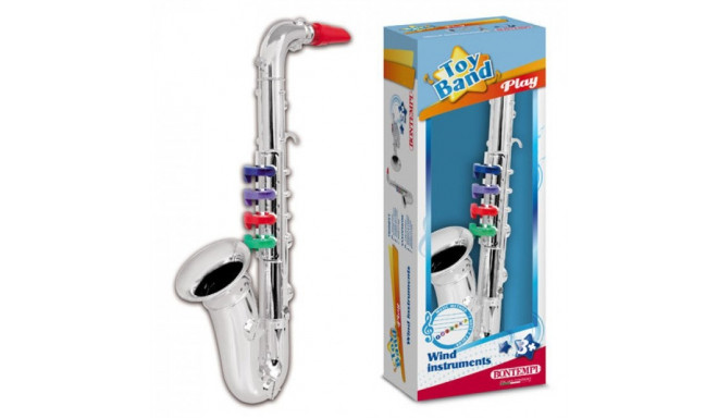 BONTEMPI Silver Saxophone with 4 notes 37 cm, 32 3931