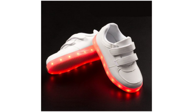GlowFlow vabaajajalatsid LED valgusega Kids 29, valge