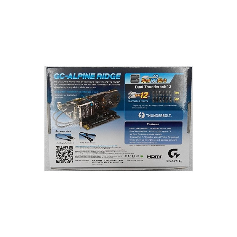 Gigabyte mainboard GC-Alpine Ridge 2x Thunderbolt 3 - Mainboards