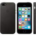 Apple kaitseümbris Leather Case iPhone SE, must