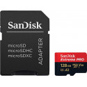SanDisk mälukaart microSDXC 128GB Extreme Pro A2 + adapter