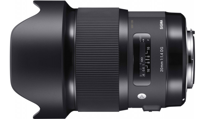 Sigma 20mm f/1.4 DG HSM Art lens for Nikon (opened package)