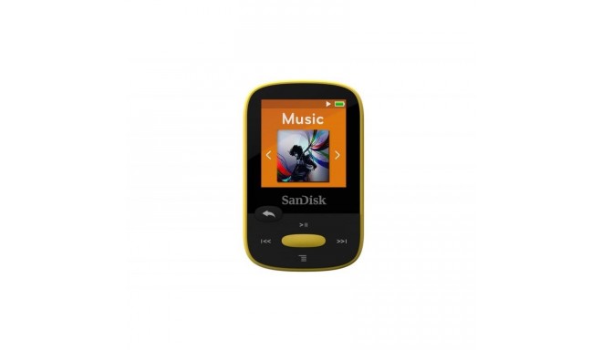SanDisk mp3-mängija Clip Sport 8GB, kollane