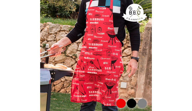 BBQ Classics Barbecue Apron  (Red)