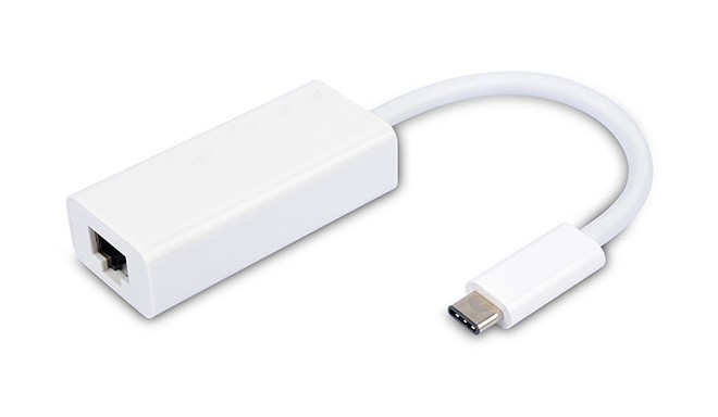 Vivanco adapteris USB-C - LAN, balts (34291)