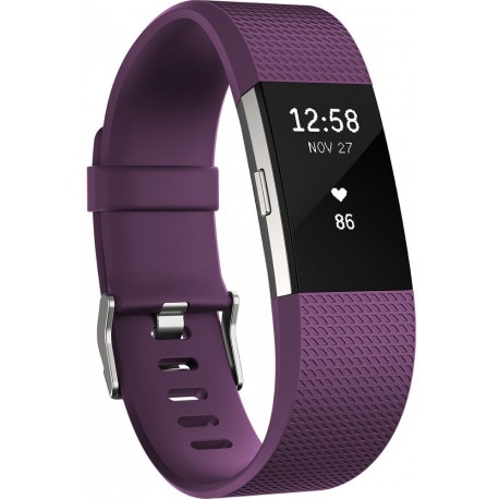Fitbit aktiivsusmonitor Charge 2 S, ploomililla/hõbedane