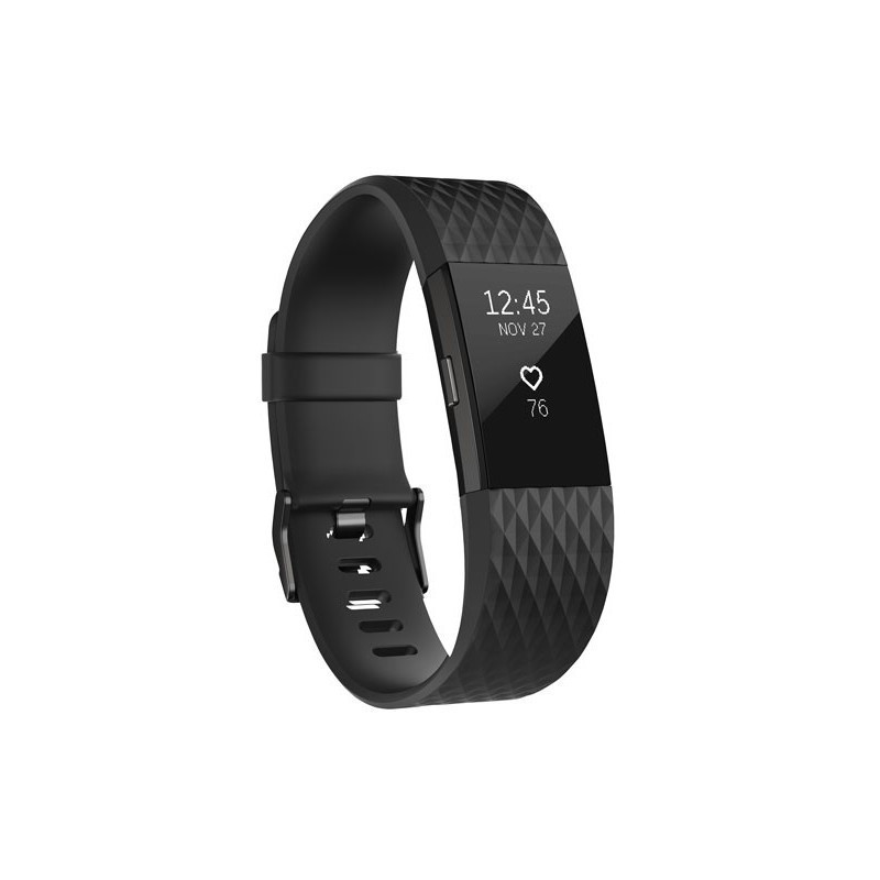 Fitbit трекер активности Charge 2 S, черный/черный металик