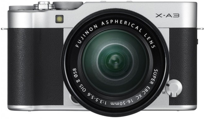 Fujifilm X-A3 + 16-50mm Kit, hõbedane/must