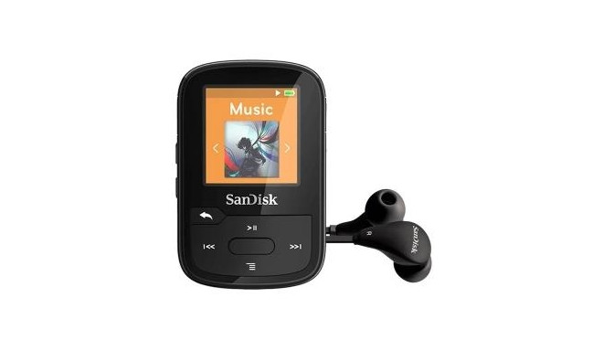 Sandisk SDMX28-016G-G46K MP3/MP4 player MP3 player Black 16 GB