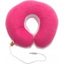Massage neck pillow Queen with speakers, pink