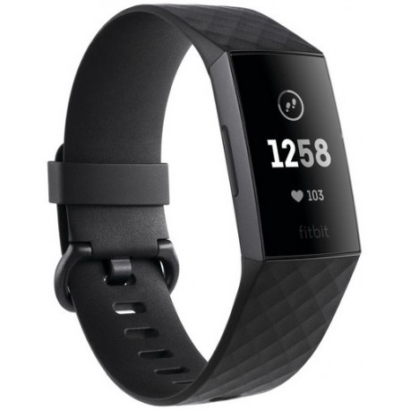 Fitbit aktiivsusmonitor Charge 3, grafiit/must