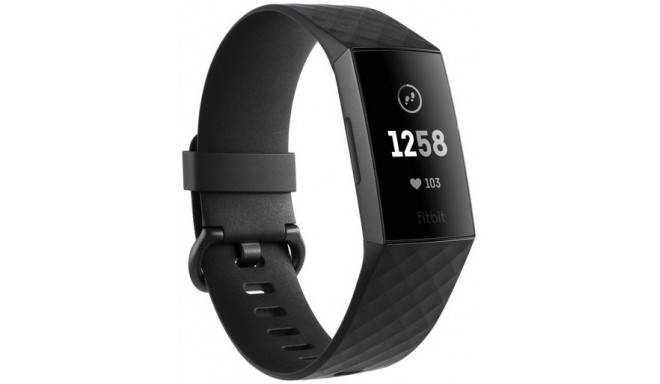 Fitbit activity tracker Charge 3, graphite/black