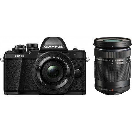 Olympus OM-D E-M10 Mark II + 14-42mm + 40-150mm Kit, black