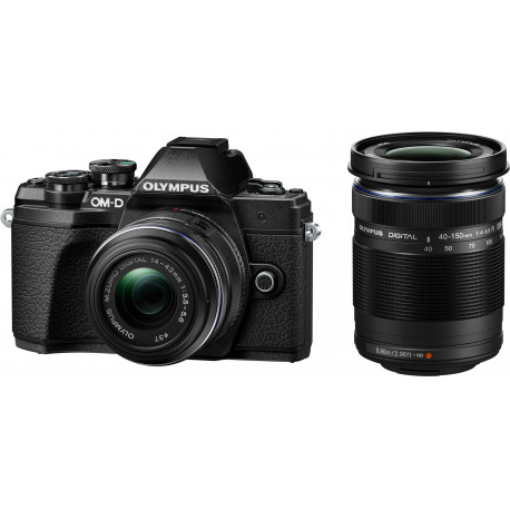 Olympus OM-D E-M10 Mark III + 14-42mm II + 40-150 мм Kit, черный