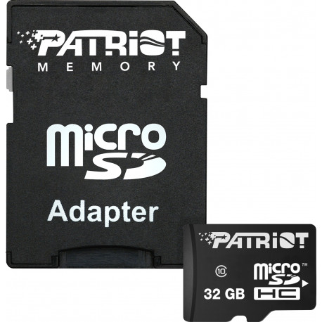 Patriot mälukaart microSDHC 32GB Class 10 + adapter