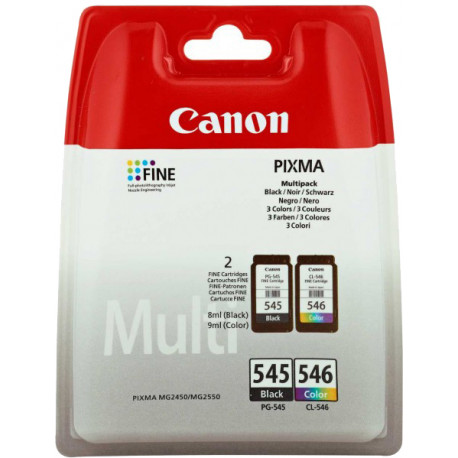 Canon tintes kasetne PG-545/CL-546 Multipack, krāsu/melna