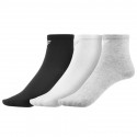 Adult sports socks set 4f HJZ18 JSOM001 gray-white black