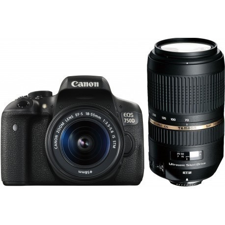 Canon EOS 750D + 18-55mm IS + Tamron 70-300mm VC