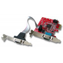 2 Port Low Profile Serial RS-232, 16C650, 128 Byte FIFO, PCIe Card