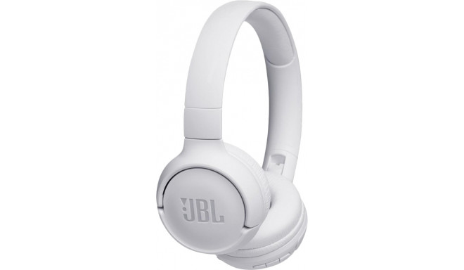 JBL bezvadu austiņas + mikrofons Tune 500BT, baltas
