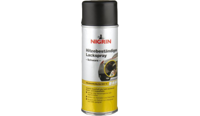 Nigrin heat resistant spray paint 400ml, black
