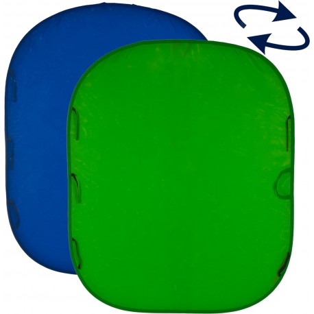 Lastolite fons Chromakey 1,8x2,1m, zils/zaļš (LA-5987)