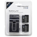 PRO-mounts battery + charger GoPro 5/6