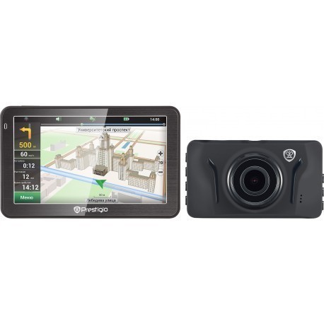 Prestigio GeoVision 5058 GPS + autokaamera RoadRunner 525 + 32GB mälukaart
