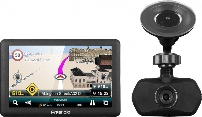 Prestigio GeoVision 5066 GPS + car DVR RoadRunner 140 + 16GB memory card