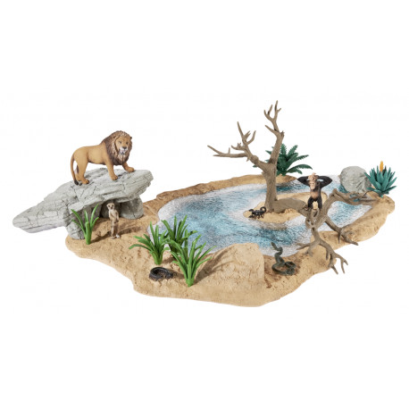 Schleich watering hole hot sale playset