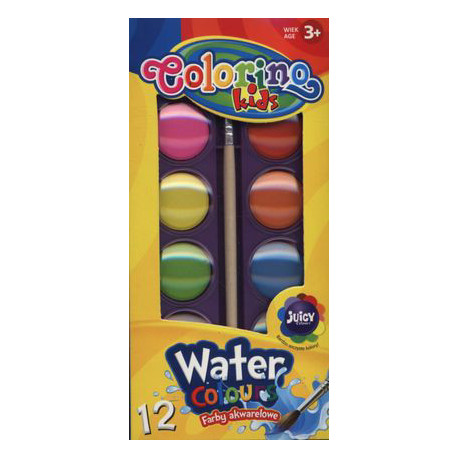 Colorino Kids ūdenskrāsas 12gb.
